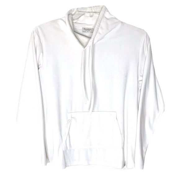 ❤️ BEARPAW Sweatshirt funnel neck drawstring super soft fleece Size M - Picture 2 of 6